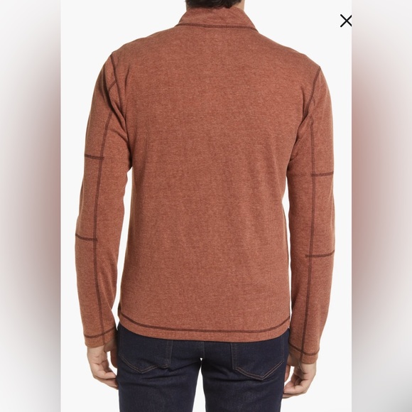 Vintage 1946 Men's Heathered Stretch Rib Knit Half Zip Pullover. Size Large. - Picture 2 of 13